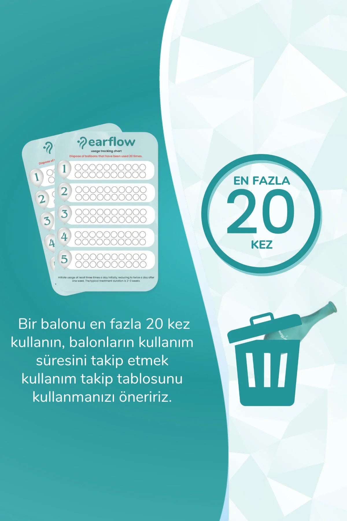 Orta Kulak İltihabı Önleyici için Yedek Balon (10 adet)