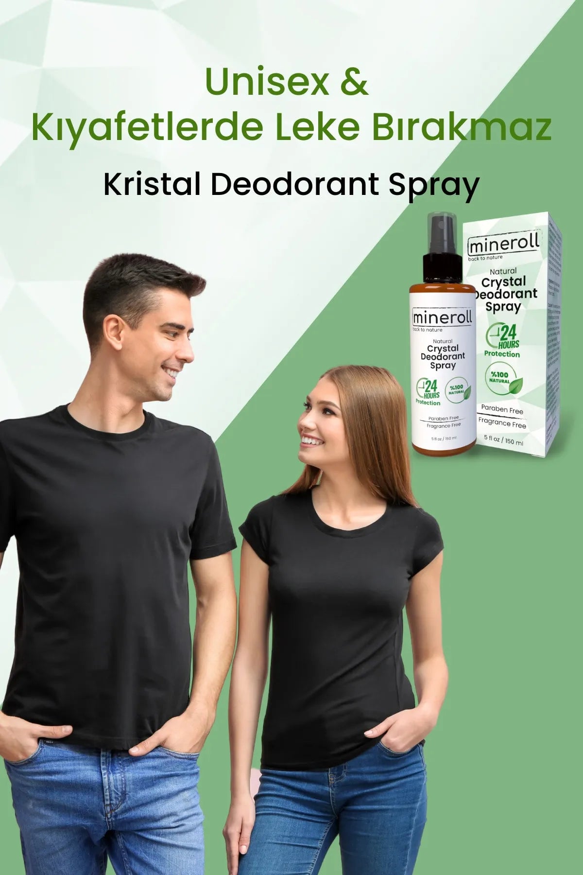 Doğal Kristal Deodorant Sprey, Kristal Vücut Spreyi