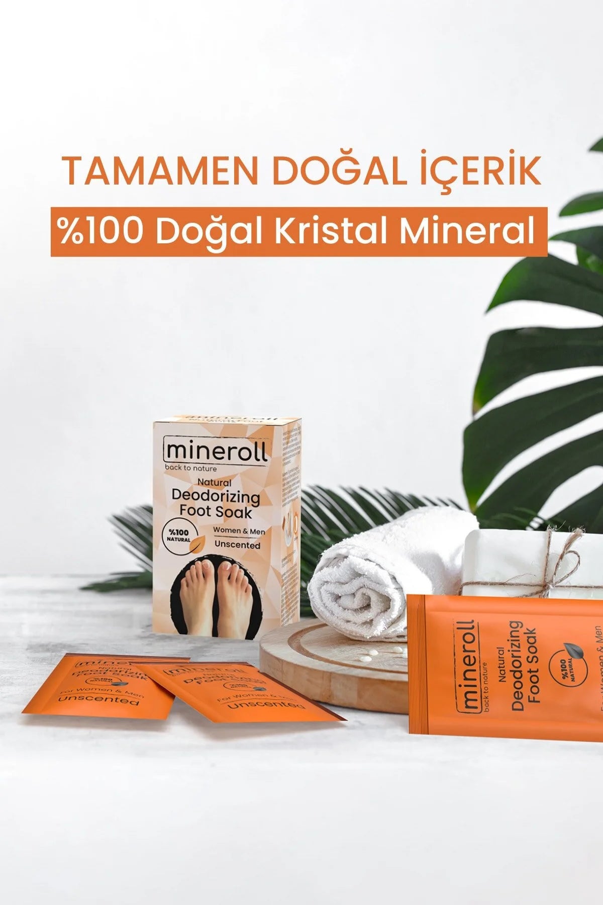 Ayak Banyosu Doğal Kristal Koku Önleyici 1 Kutu (5 Adet Saşe)